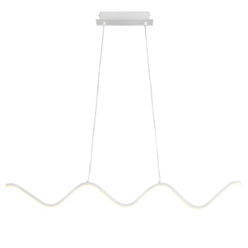 Lampa wisząca ZIGZAG LED biała 90 cm
