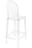 Krzesło barowe VICTORIA 75 cm transparentne