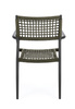 BIZZOTTO krzesło ogrodowe CALETA czarne   / zielone