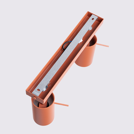 Plafon RING 2 ochra czerwona