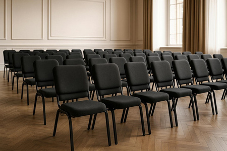 Krzesło bankietowe / konferencyjne SAMOS czarne