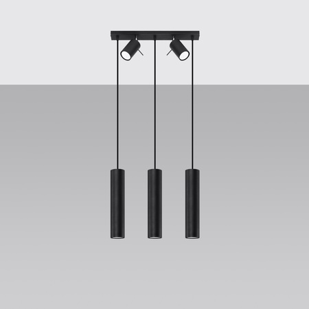 Lampa wisząca RING 3 czarny