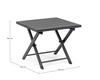 BIZZOTTO stolik ogrodowy TAYLOR szary