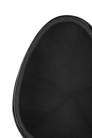 Fotel OVALIA BLACK czarny - włókno szklane, metal