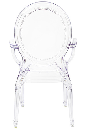 Krzesło PRINCE ARM transparentne - poliwęglan