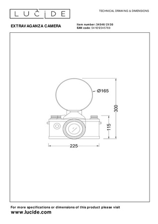 EXTRAVAGANZA CAMERA 34546/21/30