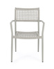 BIZZOTTO krzesło ogrodowe CALETA SATURN   szare