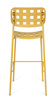 BIZZOTTO krzesło barowe ogrodowe CLOVER   żółte