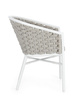 BIZZOTTO krzesło ogrodowe MARGALIDA       białe / szare