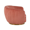 RICHMOND sofa WAYLON PINK - welur, podstawa złota
