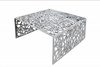 INVICTA stolik kawowy ABSTRACT 60cm  - srebrny, aluminium