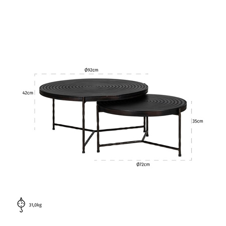 RICHMOND stolik kawowy VENTANA - zestaw