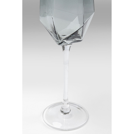 KARE komplet 4 kieliszków do szampana DIAMOND SMOKE 365 ml