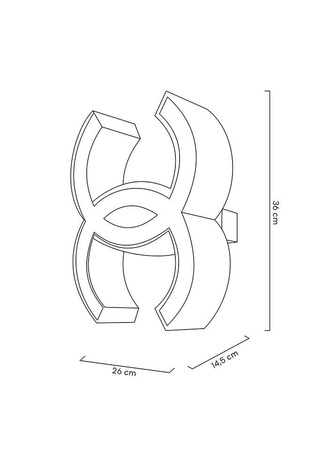 MOOSEE lampa ścienna LIBERTY złota