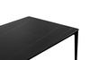 Stół SLIM 180x90 czarny - ceramiczny marmur, aluminium