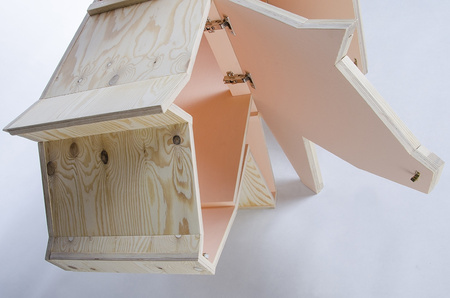 Szafka ŚWINIA - drewno sklejka