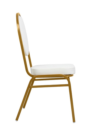 Krzesło bankietowe / konferencyjne HESTIA białe / złote