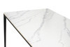 Stół SLIM 200x120 biały, czarny - ceramiczny marmur, aluminium