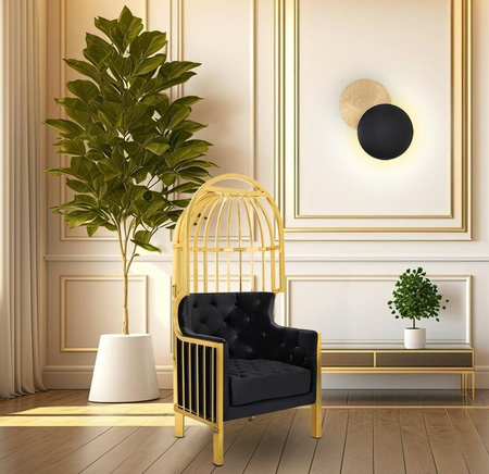 MOOSEE lampa ścienna ECLISE złota / czarna