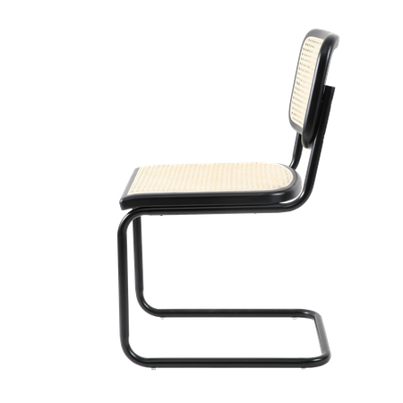 Krzesło VIENNA rattanowo czarne