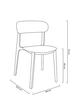 Krzesło NIKON czarne - polipropylen
