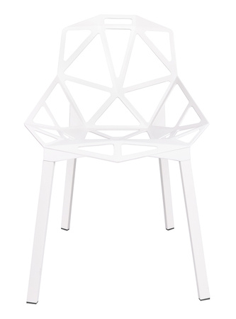 Krzesło SPLIT PREMIUM białe - aluminium