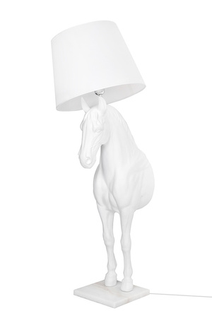 MOOSEE lampa podłogowa KOŃ HORSE STAND S biała - włókno szklane