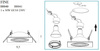 MAXLIGHT H0040 OPRAWA WPUSTOWA FINE KWADRATOWA METAL SZCZOTKOWANY
