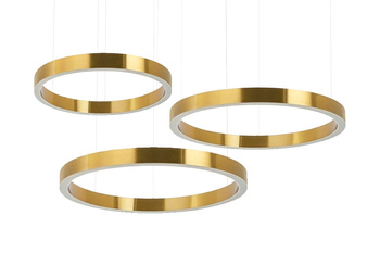 MOOSEE lampa wisząca RING 40 + 60 + 60    złota na jednej podsufitce