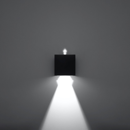 Kinkiet LUCA czarny LED IP54