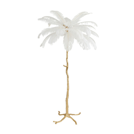 Lampa podłogowa EMU pióra białe 170 cm