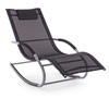 BIZZOTTO leżak bujany ogrodowy ROGER      czarny