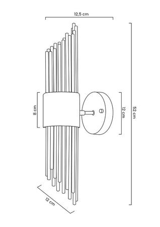 MOOSEE lampa ścienna AMADEO złota