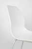 Krzesło ARIA białe - polipropylen, metal