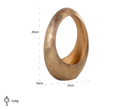 RICHMOND świecznik CASSIA GOLD SMALL złoty