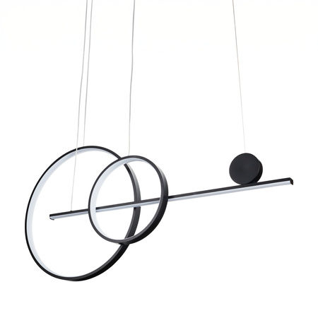 Lampa wisząca NEW AGE LED czarna 120 cm