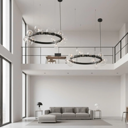 Lampa wisząca ORION czarna 85 cm