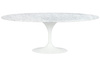 Stół TULIP ELLIPSE MARBLE CARRARA 200 biały - marmur, metal