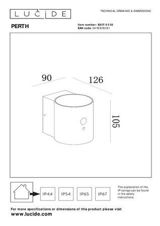PERTH - CZUJNIK RUCHU 15817/01/30