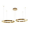 Lampa wisząca CIRCLE 80+80 LED złoty połysk na 1 podsufitce