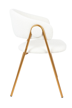 Krzesło VERSO BOUCLE białe - metal