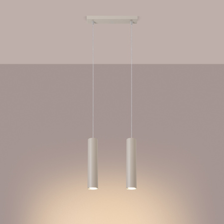 Lampa wisząca LAGOS 2 beżowa