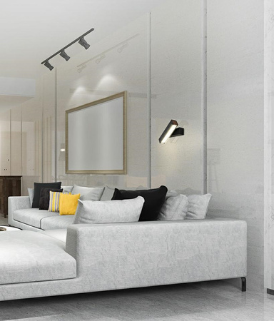 MOOSEE lampa ścienna ORBIS czarna