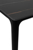 Stół SLIM 180x90 czarny - ceramiczny marmur, aluminium