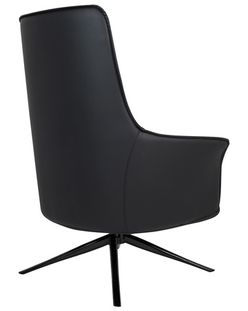 Fotel VICTOR czarny - PU, metal