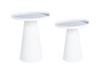 BIZZOTTO zestaw stolików kawowych REFLEX  biały