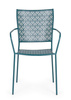 BIZZOTTO krzesło ogrodowe LIZETTE         niebieskie