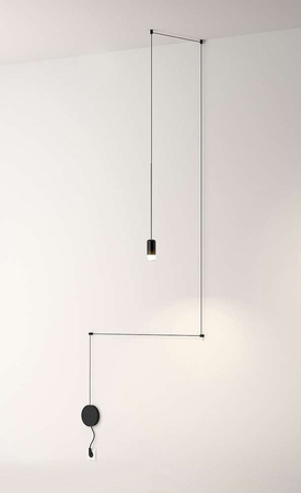 MOOSEE lampa ścienna FLUSSO WALL czarna