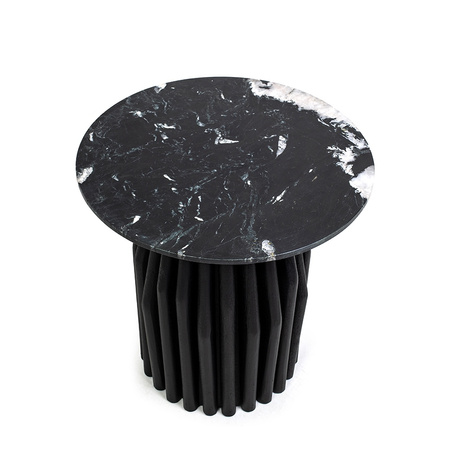 MaMaison stolik LEVANTE czarny marmur / drewno