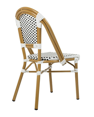 Krzesło ogrodowe CAFE PARIS białe rattan
